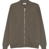 Bomber con zip in verde John smedley - uomo 