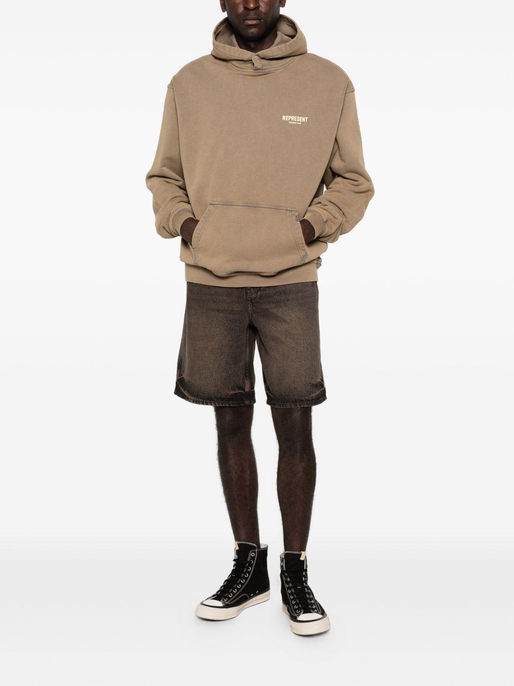 Shorts denim con cinque tasche in nero Represent - uomo 
