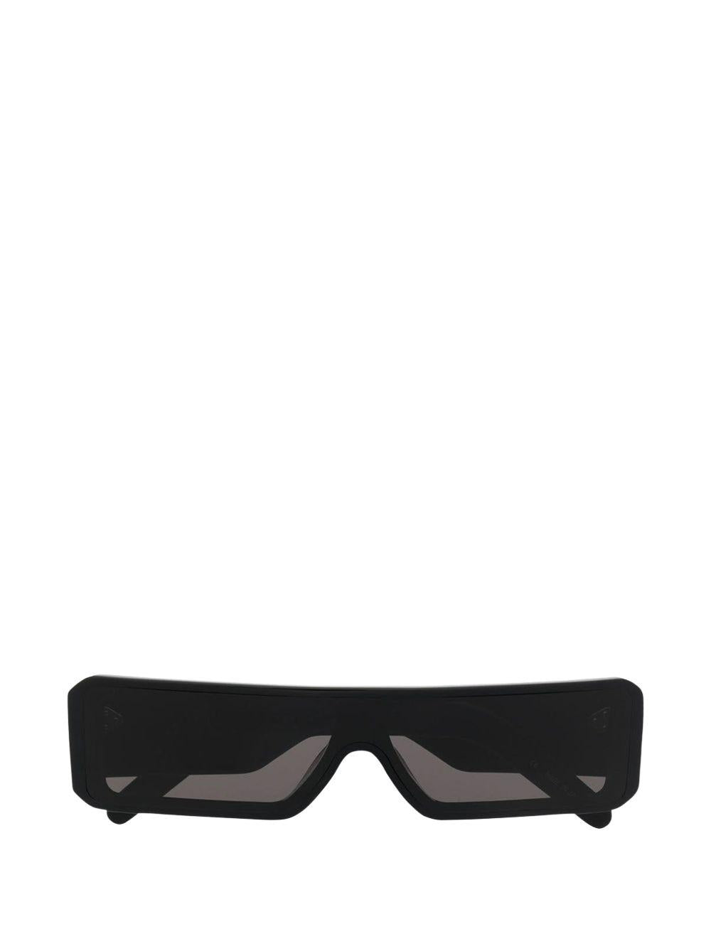 Occhiali da sole con montatura geometrica gethshades in nero 