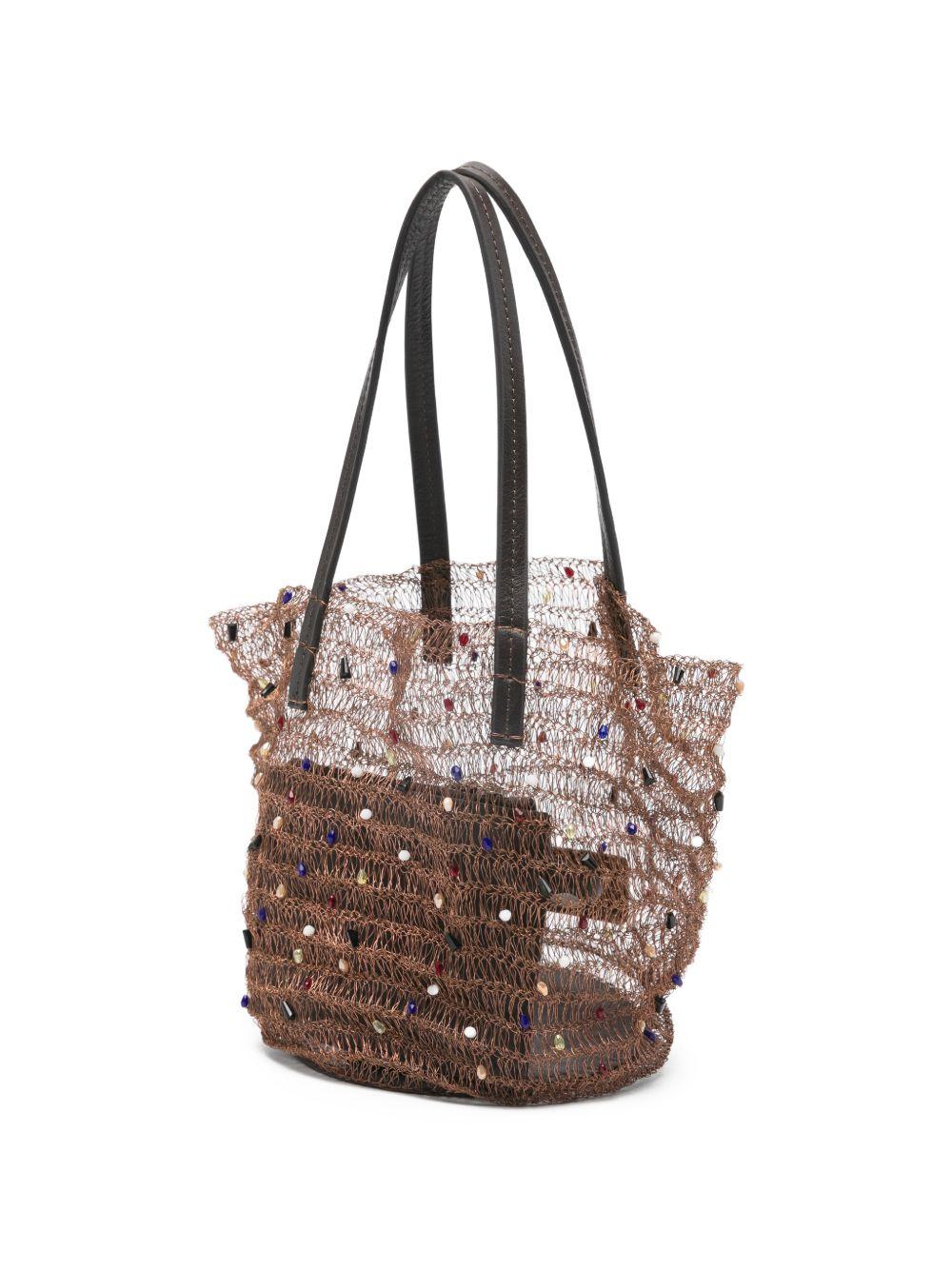 Borsa tote Jewel in ruggine Staud - donna 