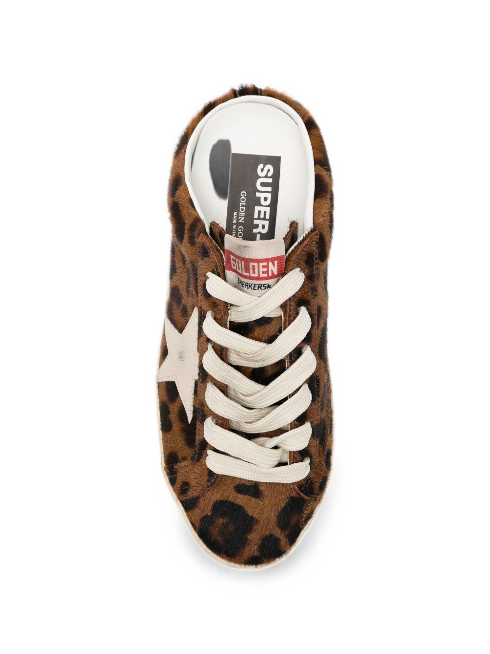 Sneakers-mules con stampa animalier Super-Star 