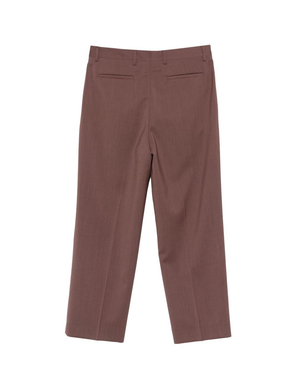 Pantaloni in lana alain in marrone Costumein - uomo 