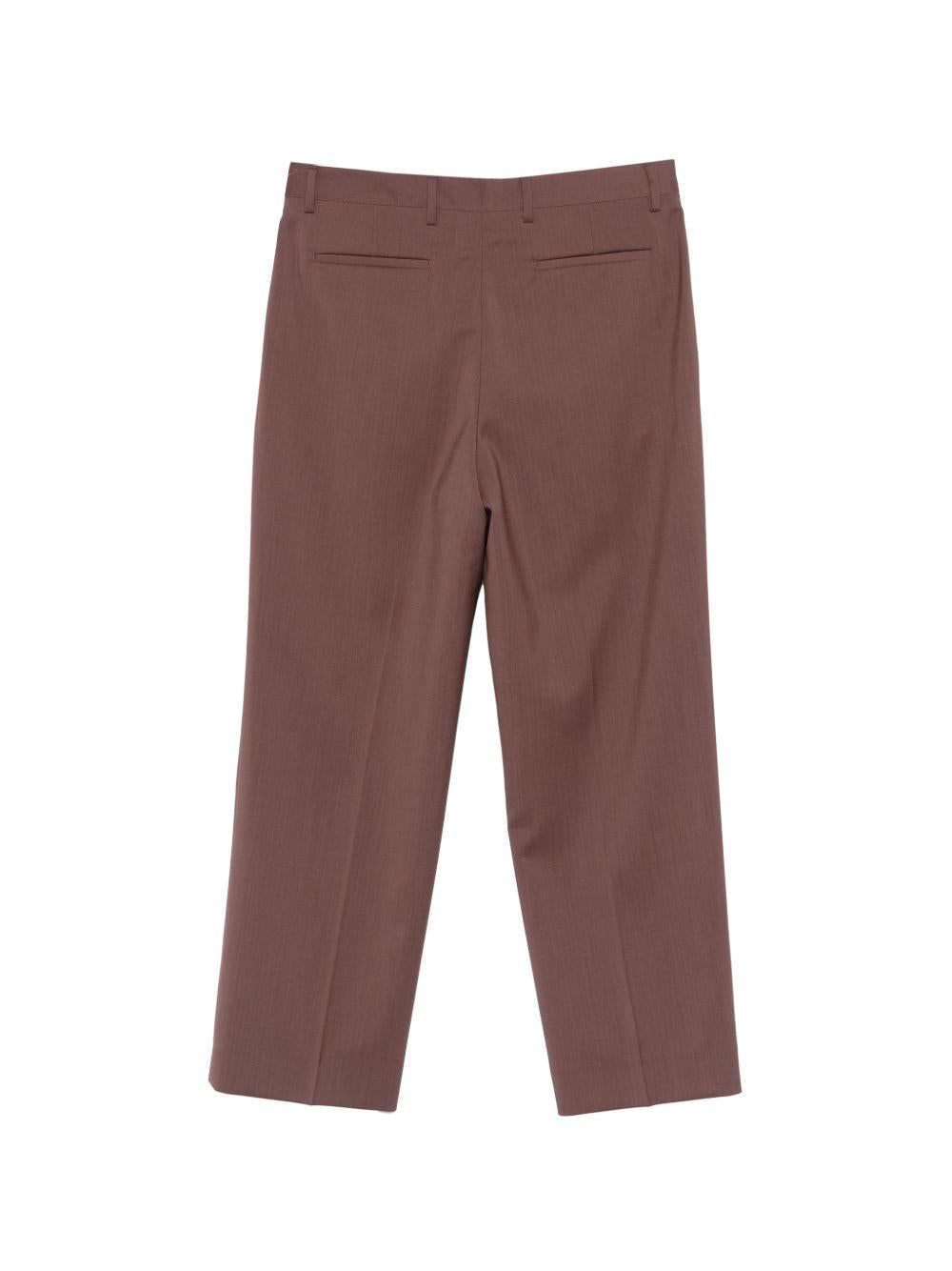 Pantaloni in lana alain in marrone Costumein - uomo 