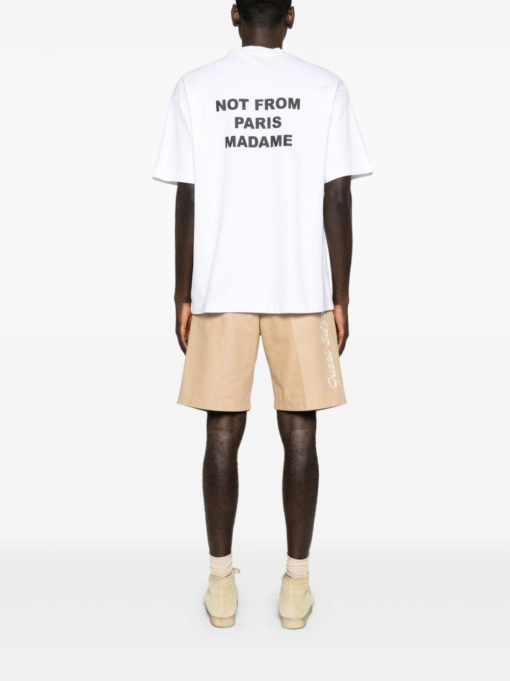 T-shirt con stampa in bianco Drole de monsieur - uomo 