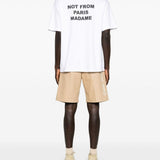 T-shirt con stampa in bianco Drole de monsieur - uomo 