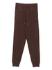 Pantaloni con coulisse in maglia in marrone Gotha - donna