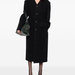 Cappotto senza colletto in nero Alexander wang - donna 