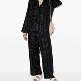 Camicia con stampa monogramma in nero - TOTEME - donna 