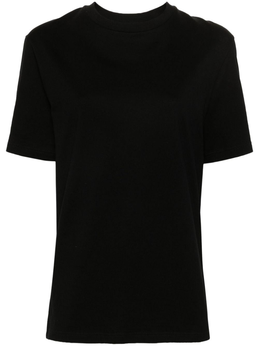 T-shirt con logo a maniche corte in nero Jil sander - donna 
