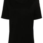 T-shirt con logo a maniche corte in nero Jil sander - donna 