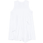 Top asimmetrica drappeggiata in bianco Comme des garcons - donna 