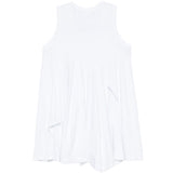 Top asimmetrica drappeggiata in bianco Comme des garcons - donna 