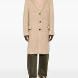 Cappotto monopetto rustic in beige Dries van noten - uomo 