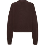 Maglione a girocollo con logo in nero 