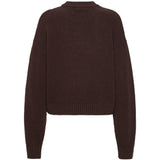 Maglione a girocollo con logo in nero 