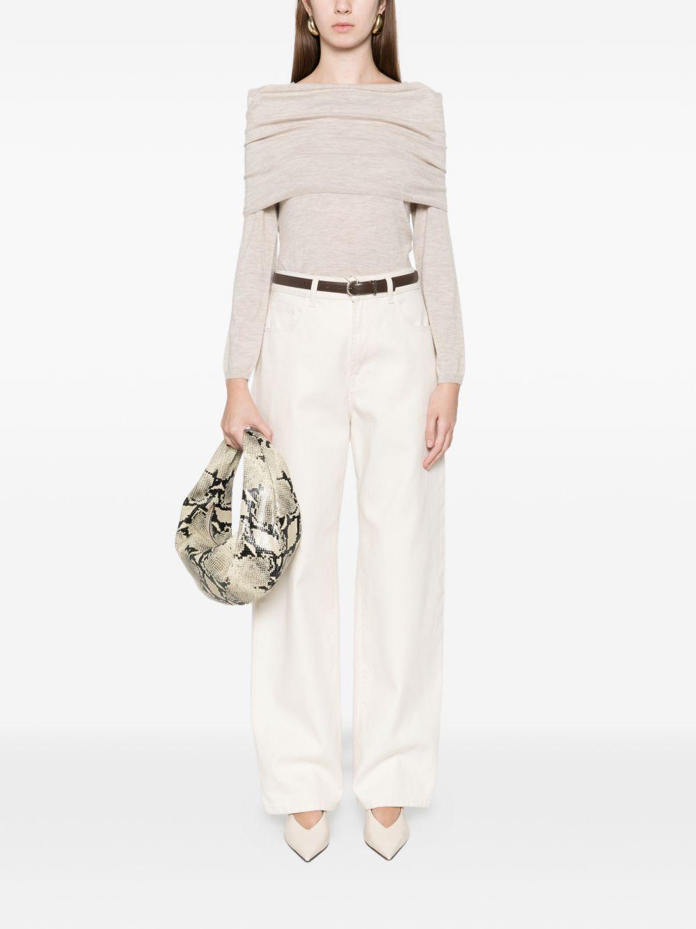 Maglione con spalle scoperte faretra in beige Maxmara - donna 