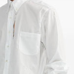 Camicia con dettaglio cut-out in bianco Random Identities - uomo 