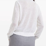 Cardigan con chiusura nascosta in bianco Brunello cucinelli - donna 