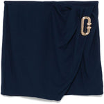 Minigonna drappeggiata in blu Casablanca - donna 