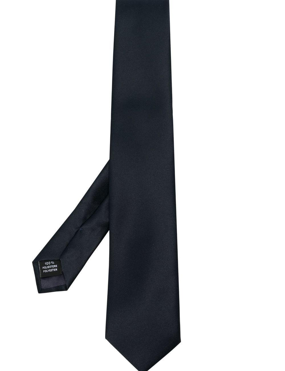 Cravatta con finitura satinata in blu Tagliatore - uomo 