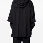 Maglione con cappuccio in nero Rick owens drkshdw - uomo 
