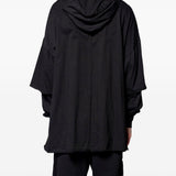Maglione con cappuccio in nero Rick owens drkshdw - uomo 