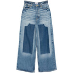 Jeans larghi a gamba larga in blu Ganni - donna 
