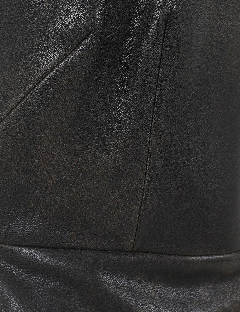 Abito senza spalline in pelle in marrone Alex perry - donna 