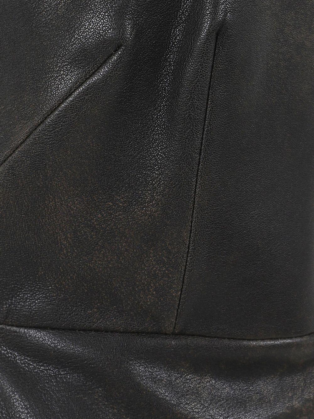 Abito senza spalline in pelle in marrone Alex perry - donna 