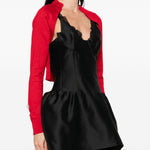 Cardigan con cristalli in rosso Simone rocha - donna 