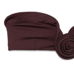 Top bikini con dettaglio a rosetta in bordeaux Magda butrym - donna 