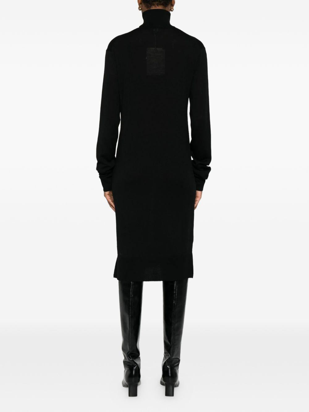 Abito midi a collo alto in nero Toteme - donna 