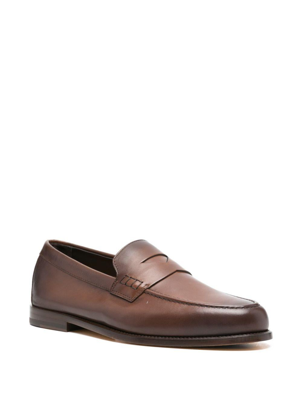 Mocassini in pelle in marrone Doucal's - uomo 