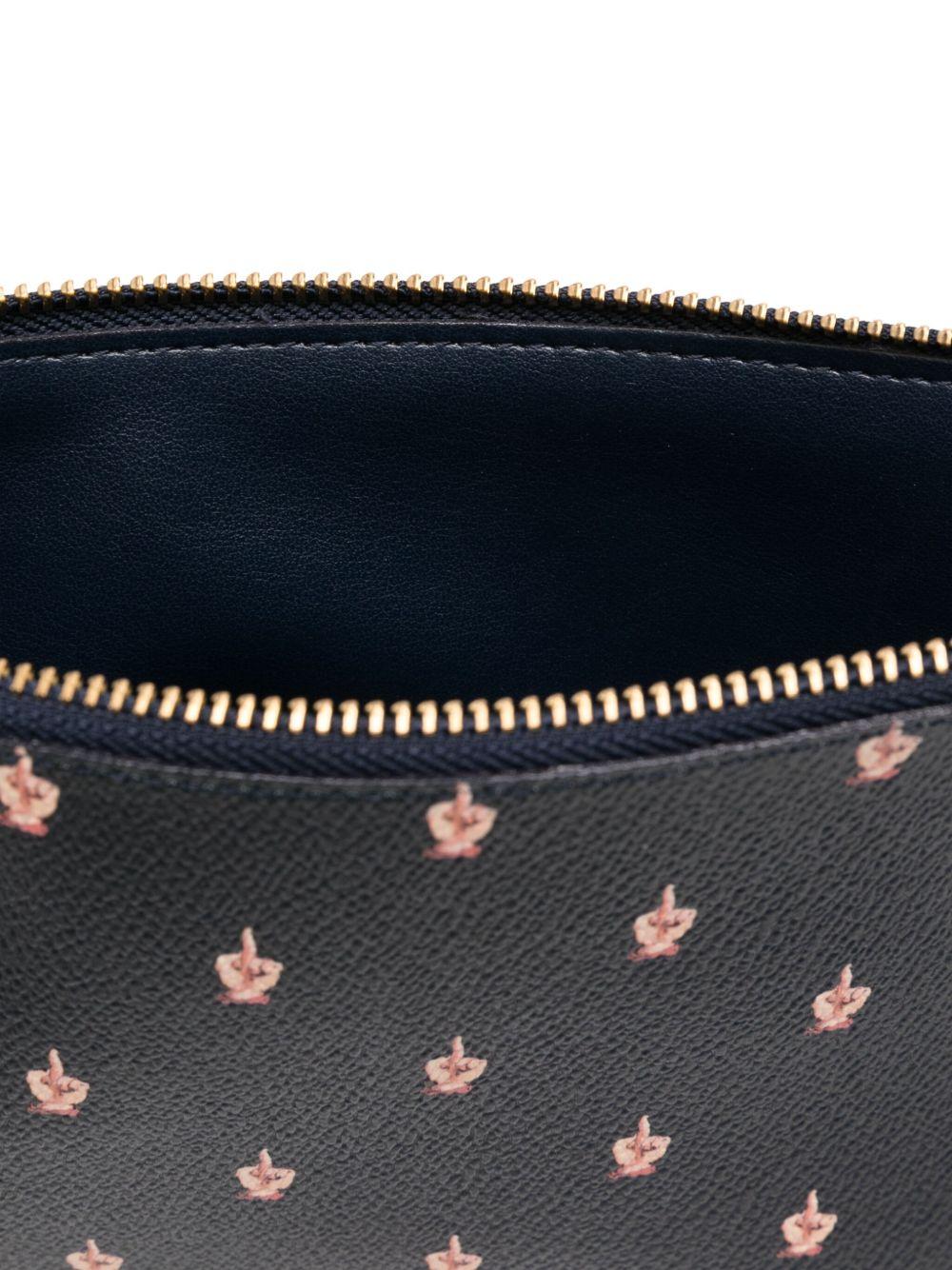 Clutch con stampa in blu Undercover - unisex 