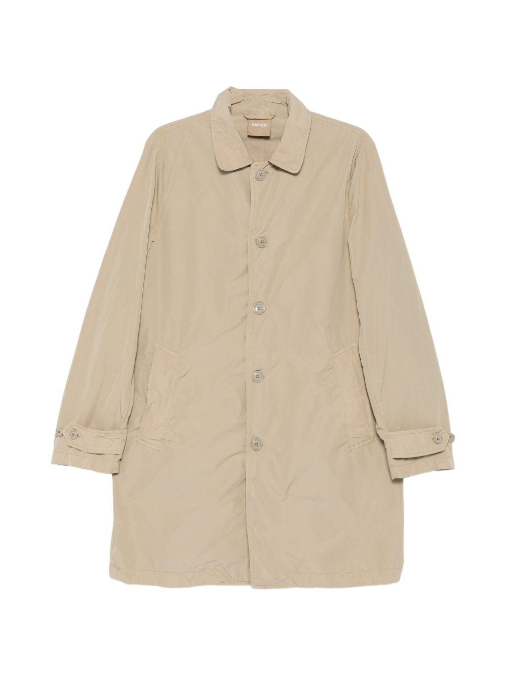 Cappotto con bottoni Lemon in beige Aspesi - uomo 