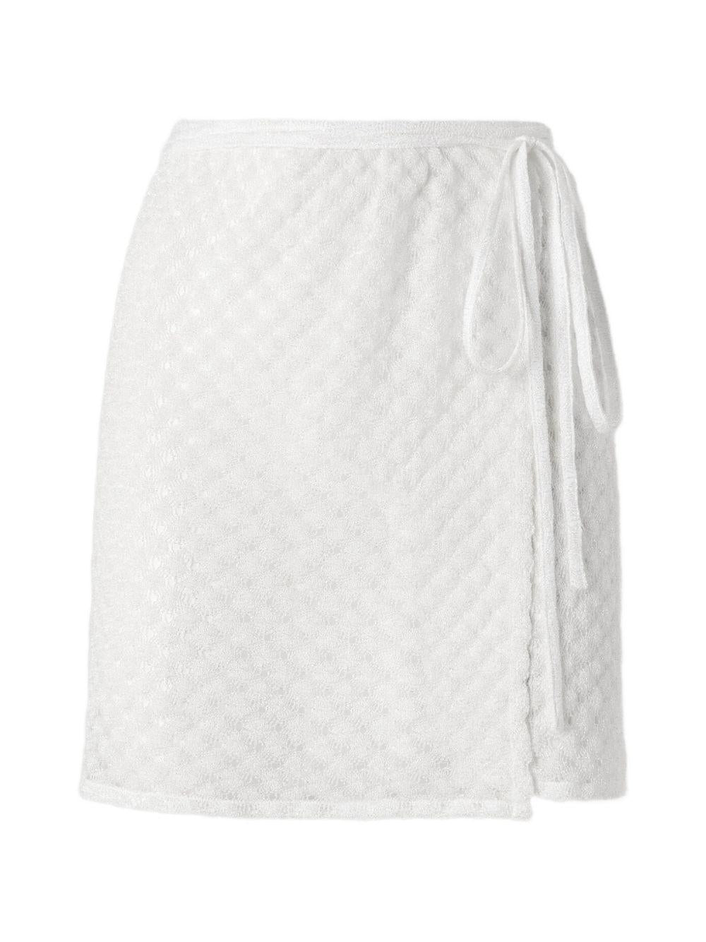 Gonna mini copricostume in bianco Missoni - donna 