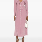 Abito midi con pois in lilla Alessandra Rich - donna 