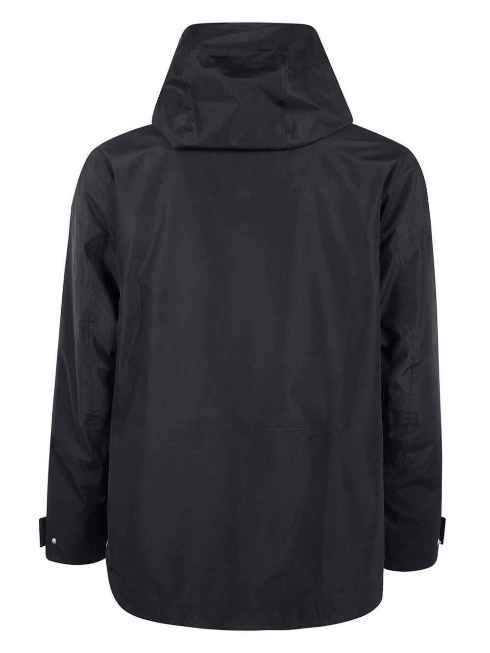 Parka con cappuccio in nero Laminar - uomo 