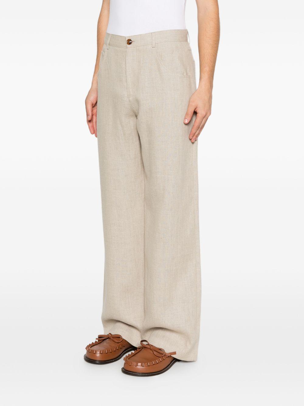 Pantaloni a gamba larga arno in beige Sefr - uomo 
