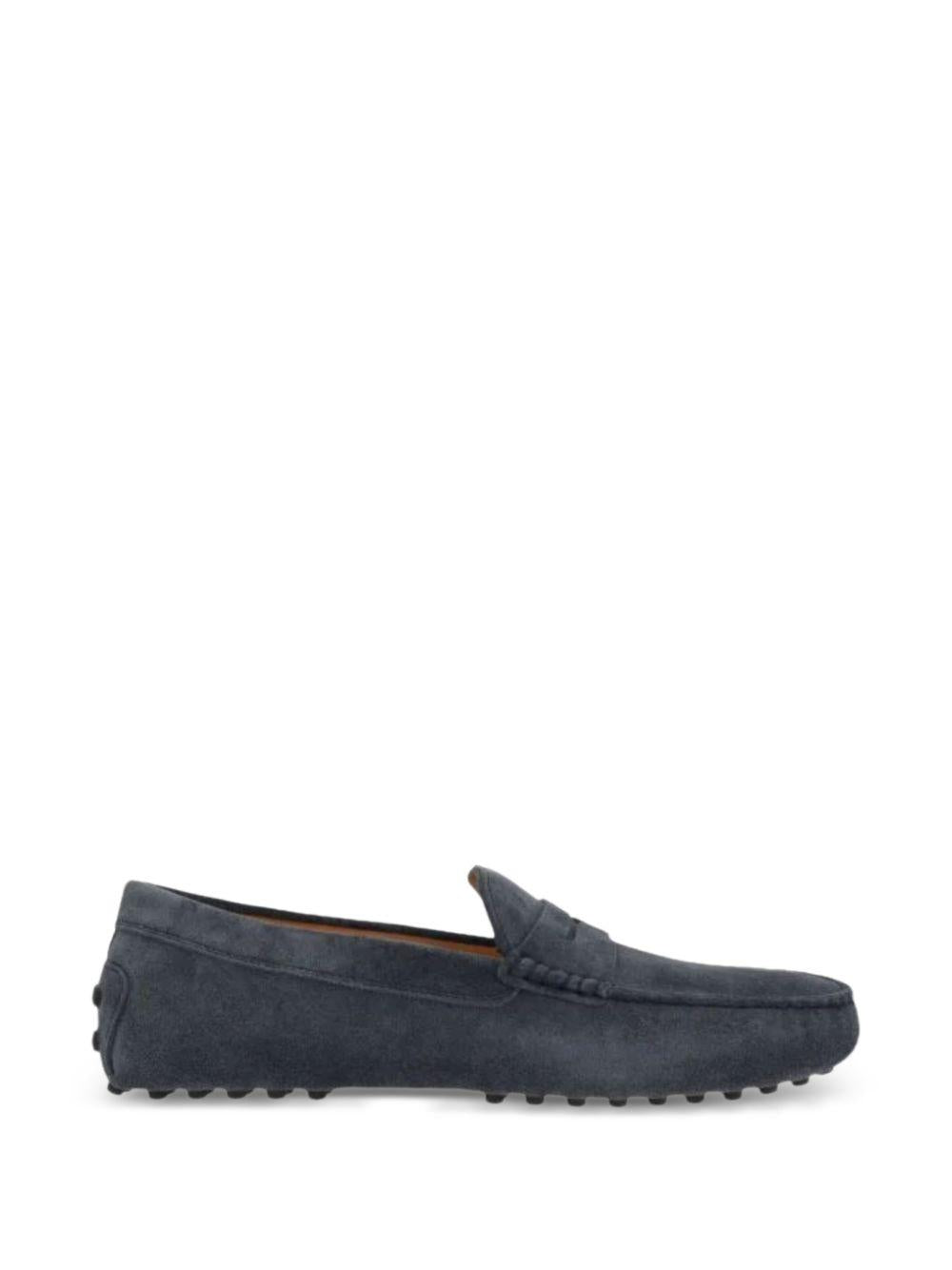 Mocassini in suede gommino in blu Tod's - uomo 