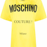 T-shirt Couture in giallo Moschino - donna 