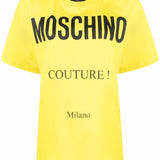 T-shirt Couture in giallo Moschino - donna 
