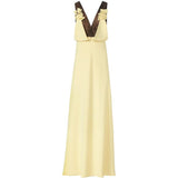 Abito lungo janessa in giallo chiaro Costarellos - donna 