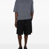 T-shirt a maniche corte con pannelli in grigio Comme des garcons homme - uomo 