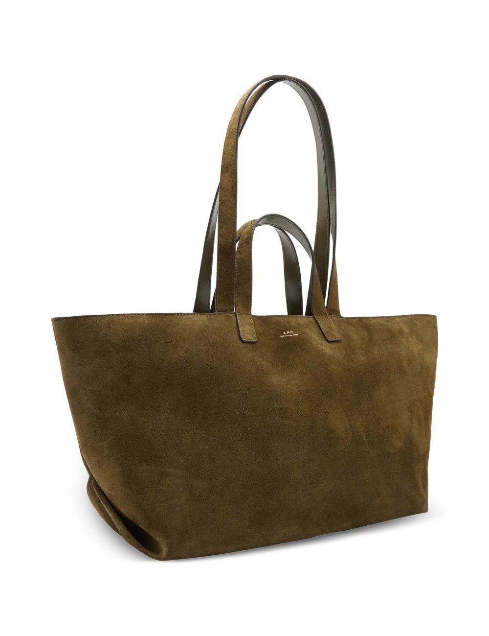 Borsa tote le drummer in verde militare A.P.C. - donna 