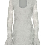Abito corto con motivi floreali in grigio Rotate - donna 