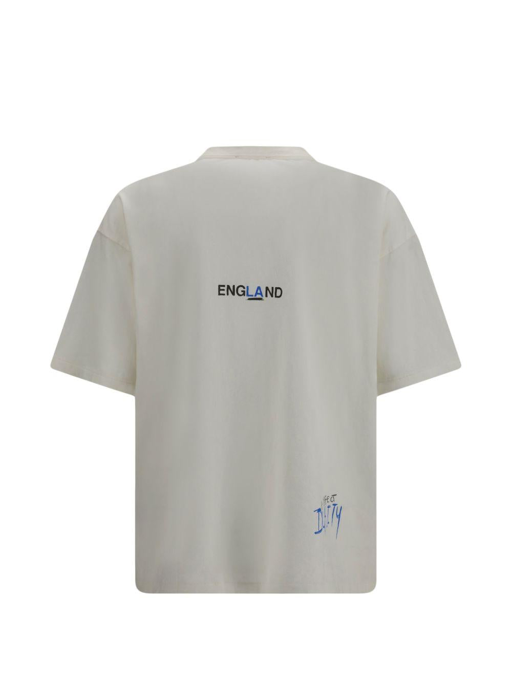 T-shirt con stampa grafica enemy in bianco Represent - uomo 