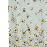 Gonna midi con decorazioni a fiori in verde Costarellos - donna 