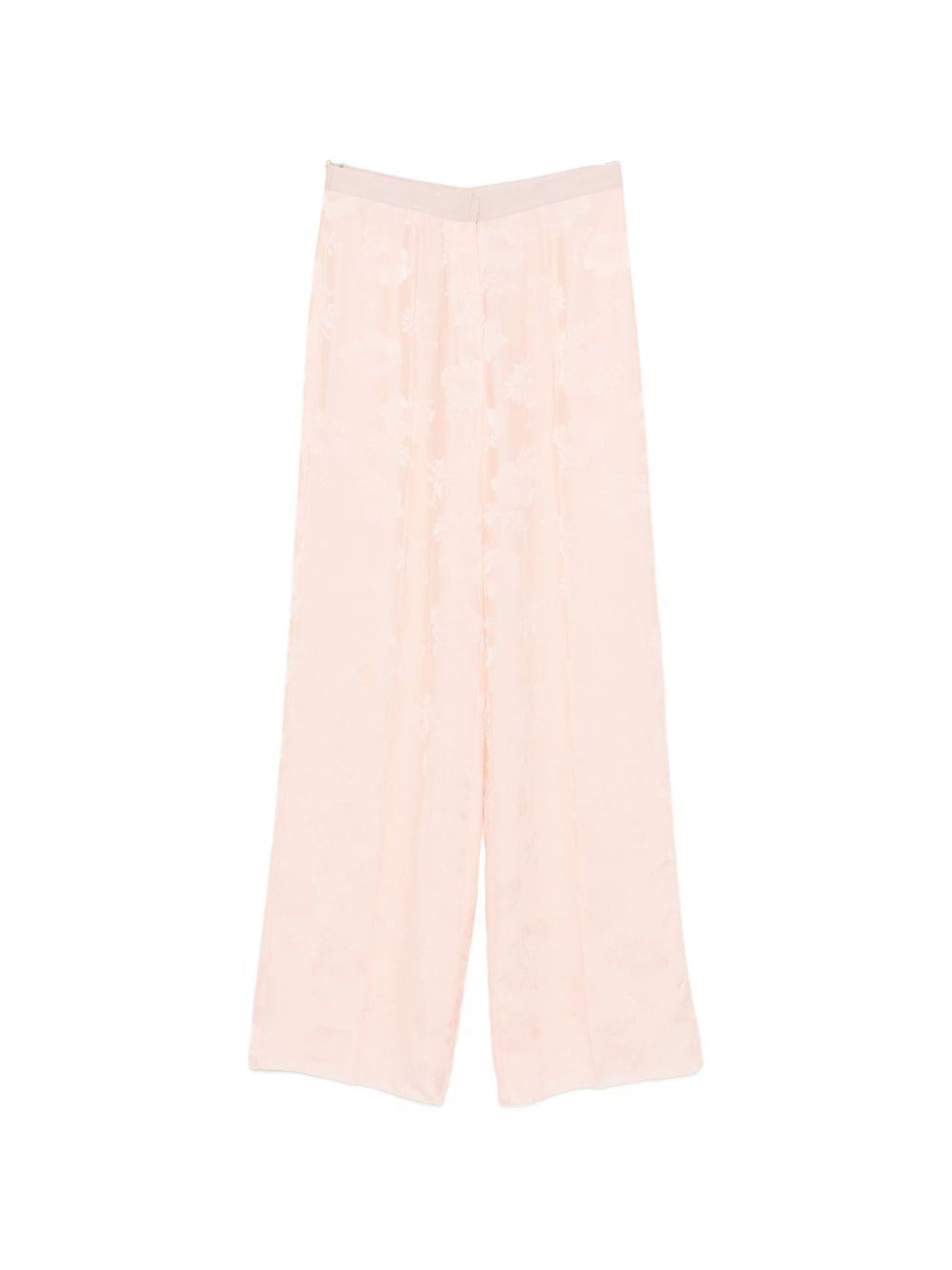 Pantaloni stampa jacquard in rosa Forte Forte - donna 