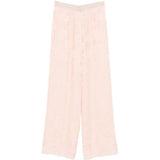 Pantaloni stampa jacquard in rosa Forte Forte - donna 